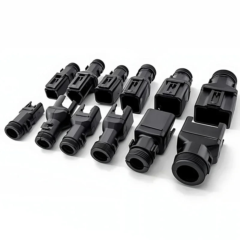 10/50 Sets 2-12P Male Female DT Connector Tail Clip Set with Corrugated Pipe Fixed Harness Clip,Protective Sheath 1011-235-0405