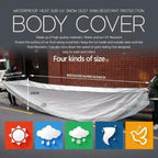 Universal Fit Full Car Cover Waterproof Dustproof All-Season PE Film Coat with Aluminum Protective Sunshade UV Ray Reflection