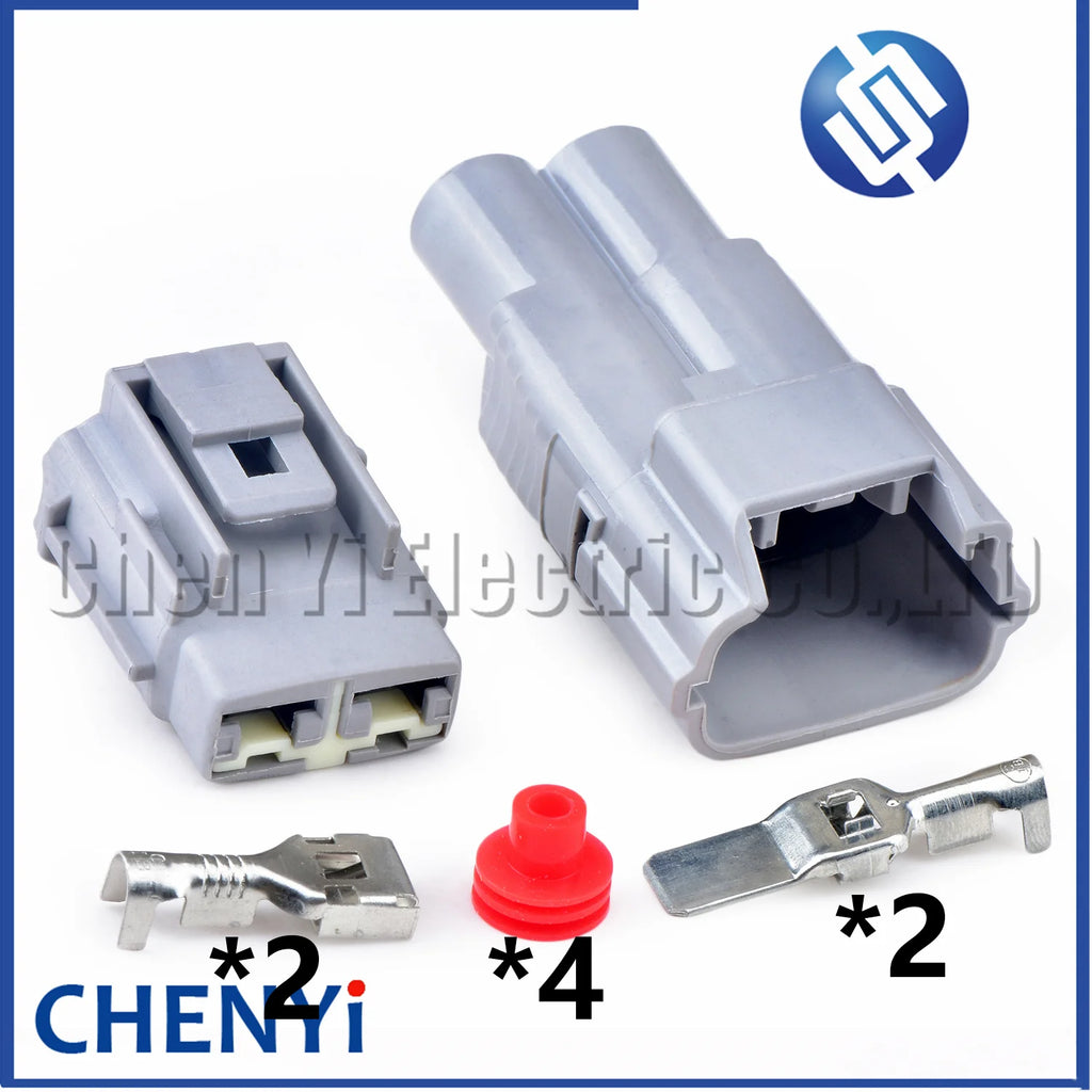 2 Pin Automotive waterproof connector Car electronic fan air-conditioning harness plug 6188-0096 6189-0172 For Toyota Honda