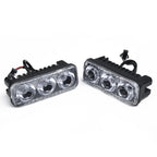 2pcs 3LED Car Work Light DRL Spotlight Super White High Power Waterproof Car Daytime Running Light Fog Lamp Driving Lamp