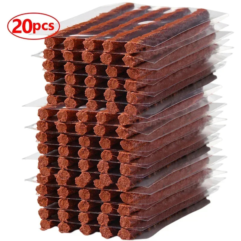 5-50pcs Car Tire Repair Strip Motorcycle Tubeless Tyre Wheels Puncture Plug Seal Tape Repair Tools Auto Vacuum Tire Rubber Strip