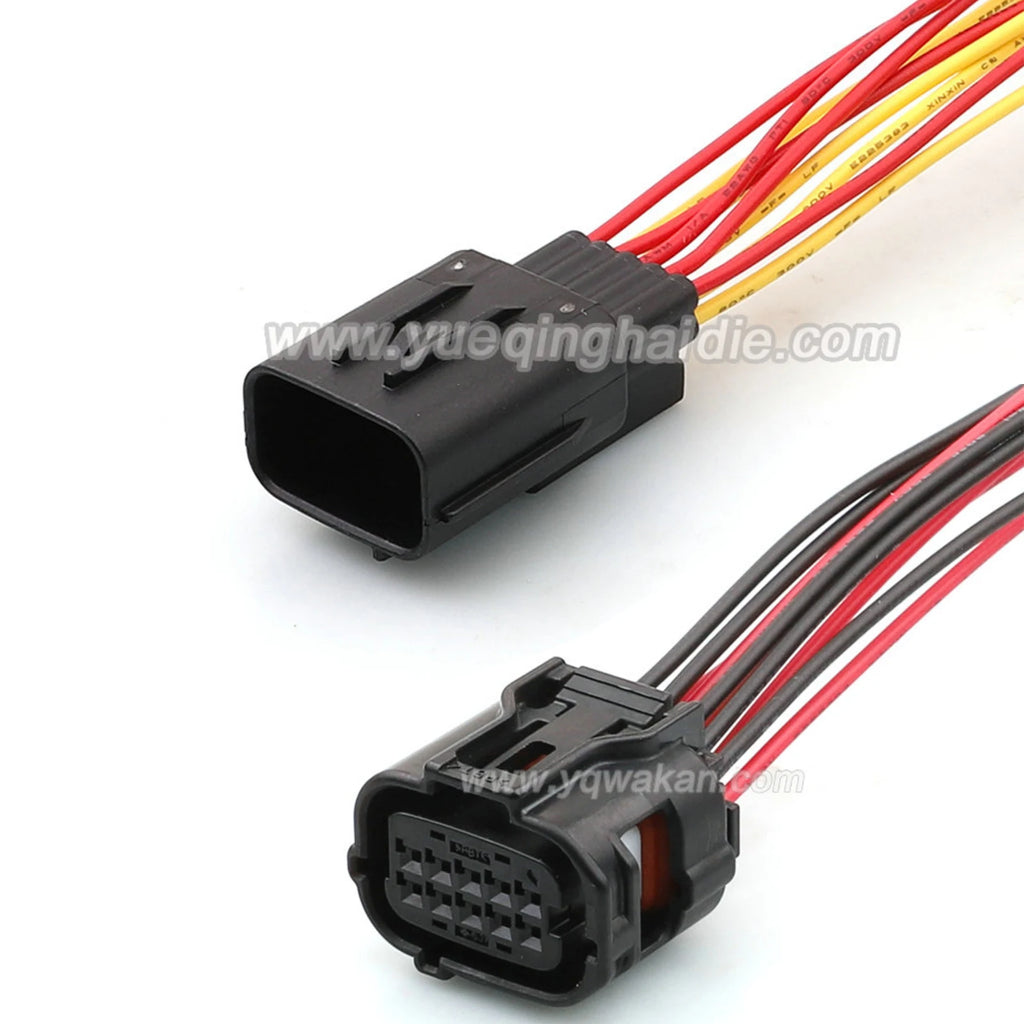 10 PIN Connector Waterproof 0.6mm Male Female Connectors Cable Plug 6188-0696 6189-1134  Wiring Harness