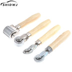 1pc Car Sound Deadening Roller Smooth Insulation Roller Metal Noise Deading Tool Metal Wood Color EasyToCarry Material Effective