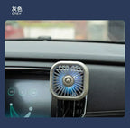 Mini Car Air Outlet Cooling Fan Adjustment Powerful USB Light Creative Low Noise Multi-function Mini Interior Fan Cooler Amagi