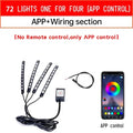 RGB Motorcycle LED Light Kits App Control Waterproof Lights For Motorcycles Music Scene Modes Motorcycle Underglow Lights Tools