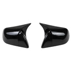 Carbon Fiber Gloss Black Finished Replacement Shell Rearview Mirror Covers Fit For Tesla Model 3 Y Door Side Mirror Caps amabili