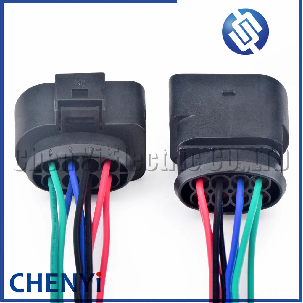 8 Pin 3.5 series Auto waterproof connector Front bumper radar tail light Headlights Lamp wire harness plug 8D0973734 8D0973834