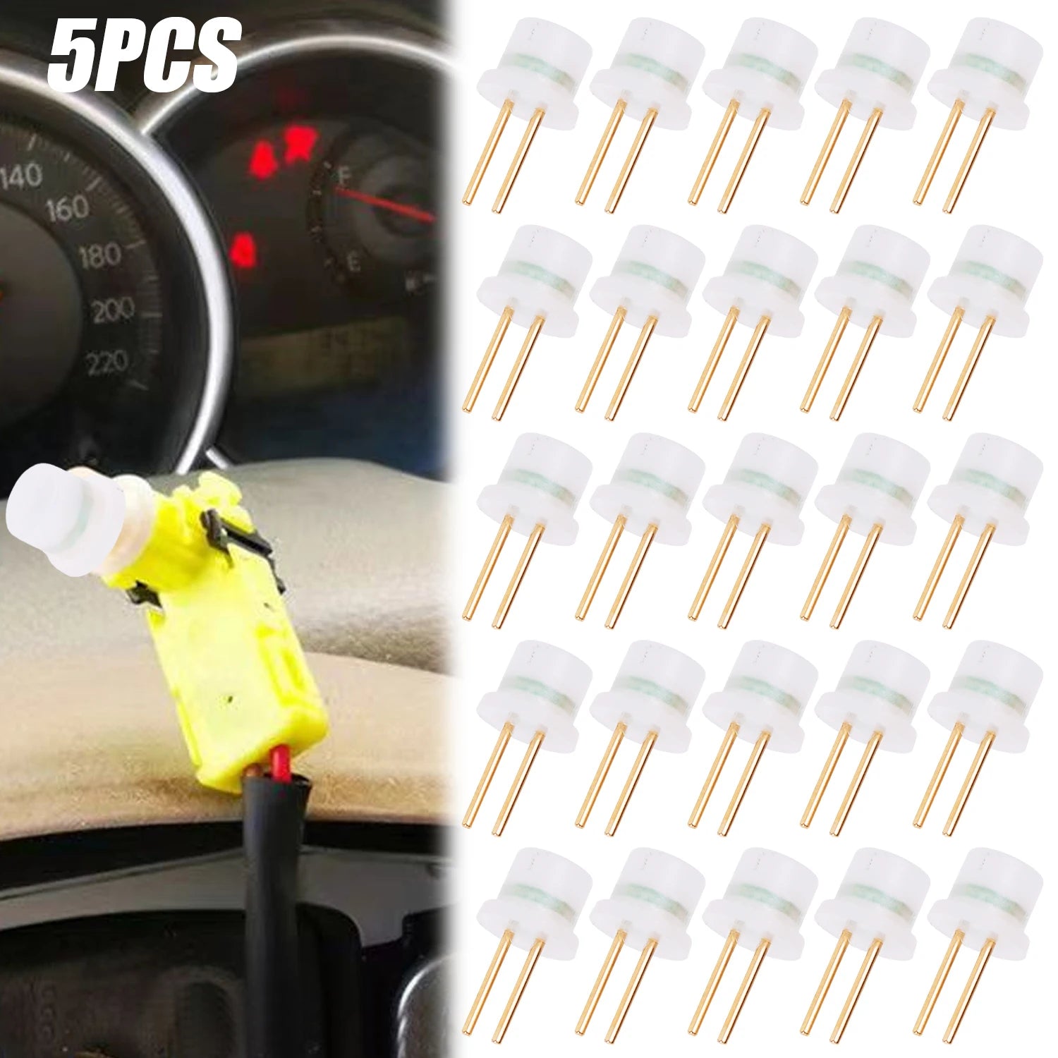 Car Shielding Resistor Airbag Decoder Anti Rust Copper Needle Air Bag Repair Test Resistor Shielding Fault Light/Turn Off Light