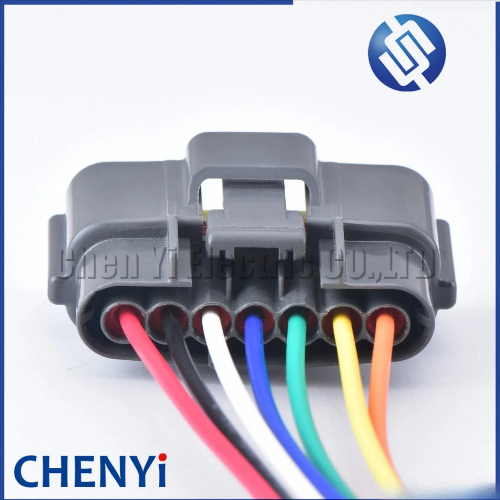 1 set 7 Pin female plastic housing plug wire electric cable automotive waterproof connector 6098-0148 for Nissan with 15cm 18awg