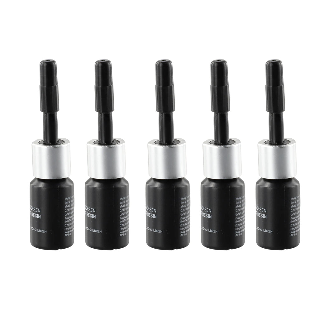 5PCS Automotive Windshield Glass Crack Nano Repair Fluid Car Resin Scratch Crack Restore Fluid Glass Curing Glue Car Accessories
