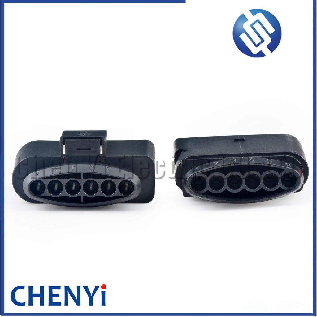 6 Pin 3.5mm female or male auto waterproof cable electrical pump connector ignition coil wire harness plug 1J0973726 1J0 973 726