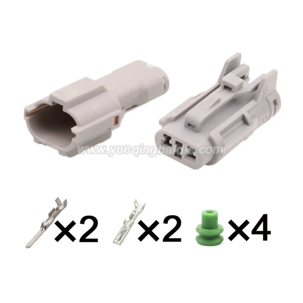 2PIN Connector Waterproof 2mm Series Male Female Connectors Wiring Plug For Hyundai Elantra MG640322-4 MG610320-4