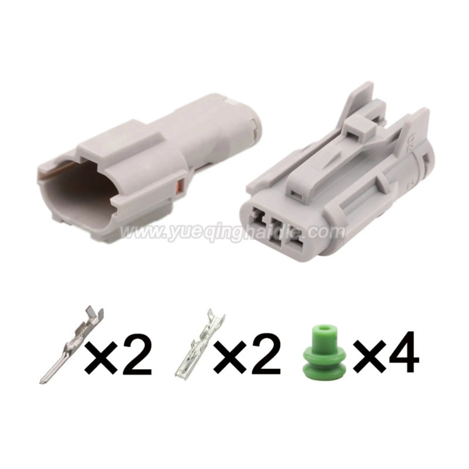 2PIN Connector Waterproof 2mm Series Male Female Connectors Wiring Plug For Hyundai Elantra MG640322-4 MG610320-4