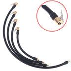 Air Rubber Hose Flexible Tire Valve Extension Tube Adapter for Air Compressor Tire Inflator Pump for Car Motorcycle Bike