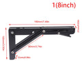 1Pcs Campervan Folding Bracket Table Shelf Motorhome Caravan Black Finish Stainless Steel Mini Folding Table Car Accessories