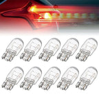 10 Pcs 5/21W Clear Glass Turn Signal Stop Brake Tail Light Bulbs LED Turn Singal Light Reverse Brake Backup Lamp Tail Light