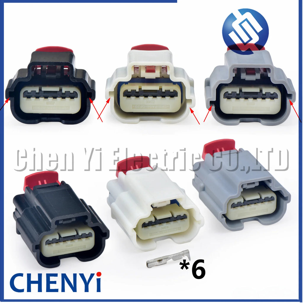 6 Pin auto Connector Brake Pedal Position Sensor Plug 31402-6110 31404-7214 31404-7812 For Buick Cadillac Opel Chevrolet GM