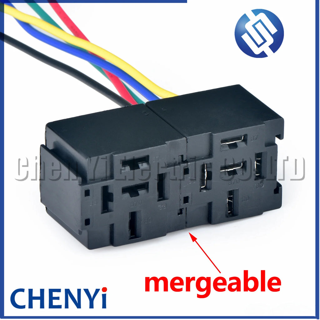 5 Pin Automotive connector Relay Base wire harness Plug CY7059-6.3-21
