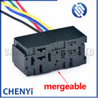 5 Pin Automotive connector Relay Base wire harness Plug CY7059-6.3-21