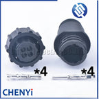 4 Pin auto sensor plug Aviation Wiring Black Circular Connector Plug 182658-1 206153-1 206060-1 1-206062-4 For SMT SMEMA