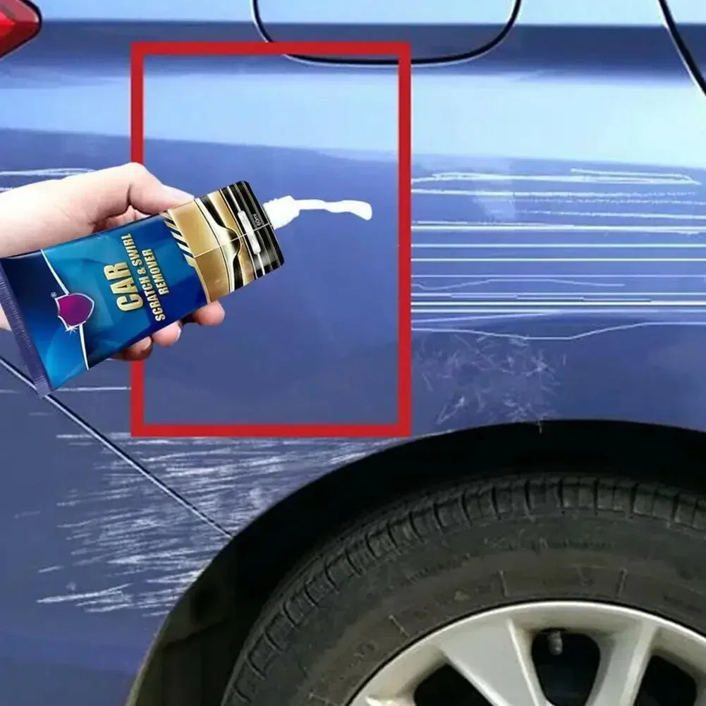Car Repair Paint Paste Scratch Remover Kit with Sponge and Towel Scratch Coating Polishing Wax Auto Scratches Repairing Amagi