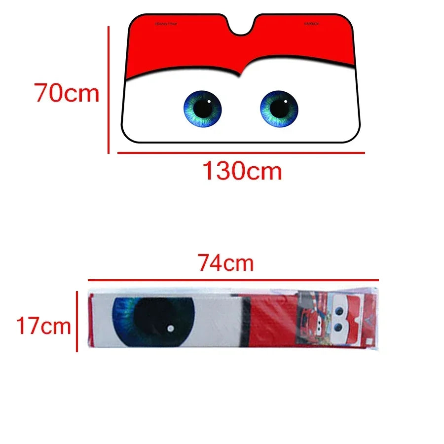 Cartoon Window Foils 4 Colors Eye Pixar Heated Windshield Sunshade Car Front Window Visor Car Solar Protect tools New amagi