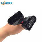 Suitable for Skoda Octavia Sharp crystal Sharp headlight assembly plug Volkswagen wiring harness 10-hole car plug
