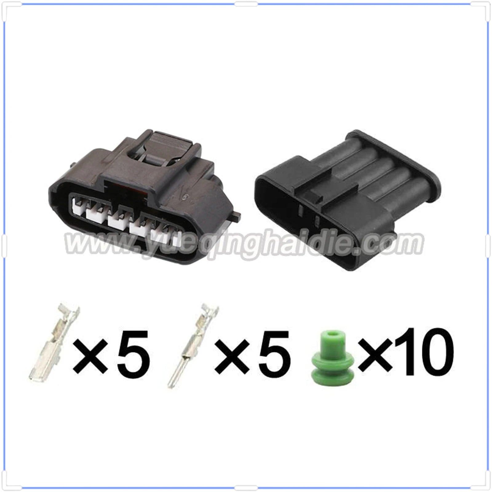 5 Pin Connector Waterproof 2.2mm Male Female Connector Automobile Wiring Harness Cable Socket for Toyota 2JZ-GTE MAF MG640945-5