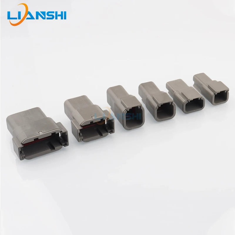 Automotive connector Dechi plug-in DTM06-2S male and female mating heavy truck wiring harness waterproof plug DTM04-2P
