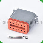 12-Pin Wire Harness female Waterproof Connector Automotive Electrical Harness pigtail