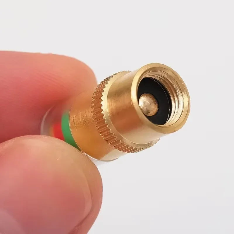 8/1pcs Motorcycle Car Tire Pressure Monitor Valve Cap Sensor Indicator Eye Alert Auto Tire Pressure Inspection Tool Tire Valve