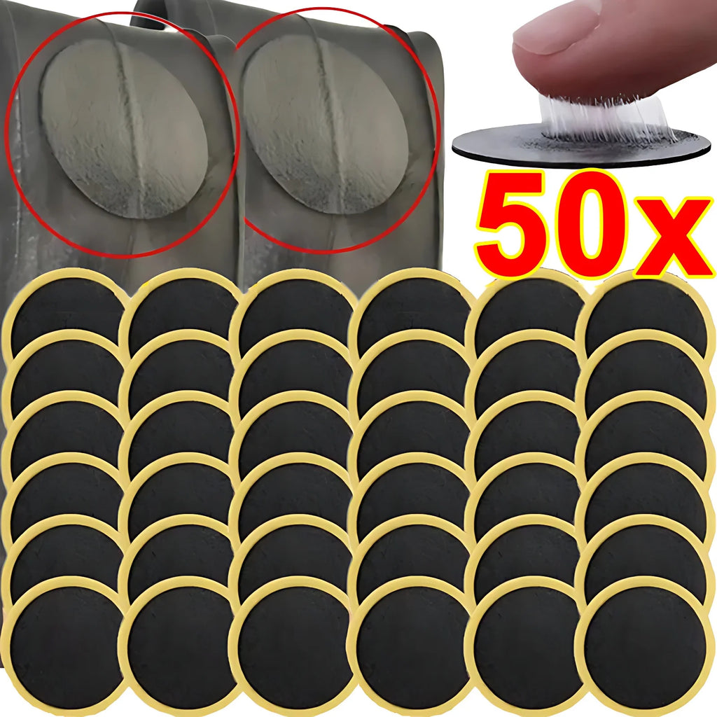 Bicycle Tire Repair Patch Glue-Free Adhesive Quick Repairing Tyre Protection Patch for Mountain Road Bike Inner Tyre Repair Pads