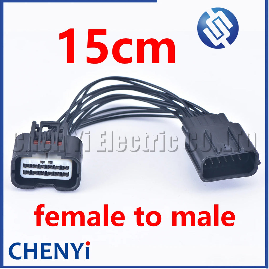 12 Pin Auto Waterproof connector Front and rear bumper radar Harness Plug 7283-4038-30 7282-4038-30 For Honda Civic Elison