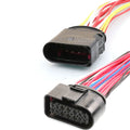 14 Pin Waterproof Female And Male LED Headlights Lamp Full Wire Harness Cable 3C0973837 For VW Passat Audi A4 A6L A7 Q5 Q7
