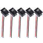 10/1Pcs Round Rocker Switch ON/Off SPST 2Pin Latching Toggle Switch Snap Boat Car Round Switches Pre-Wired 6A/250V 10A/125V