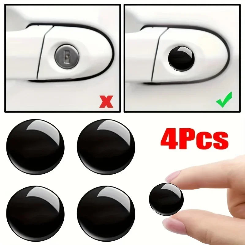 Car Door Keyhole Cover Sticker Universal Car Door Lock Keyhole Protection Stickers Protector Car Decals Auto Accessories Amagi