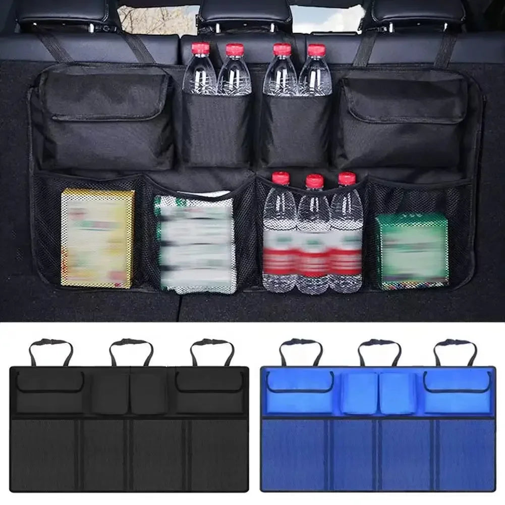 Car Trunk Organizer Seat Back Hanging Storage Bag With 8 Large Storage Bags Extra Large Capacity Waterproof Trunk Organize Amagi
