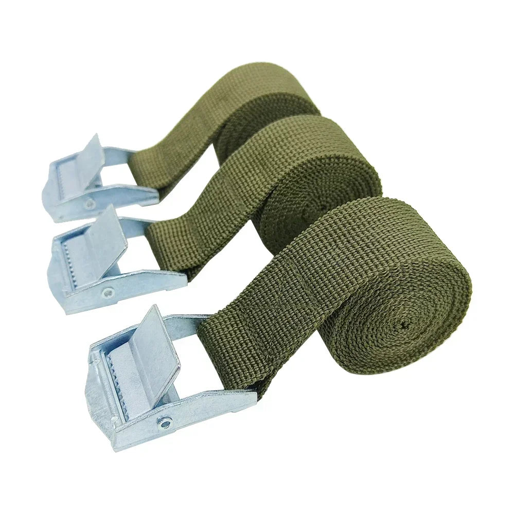 3 Pces 1M Buckle Tie-Down Belt Cargo Straps For Car Motorcycle Bike With Metal Tow Rope Strong Ratchet Belt for Luggage Amagi