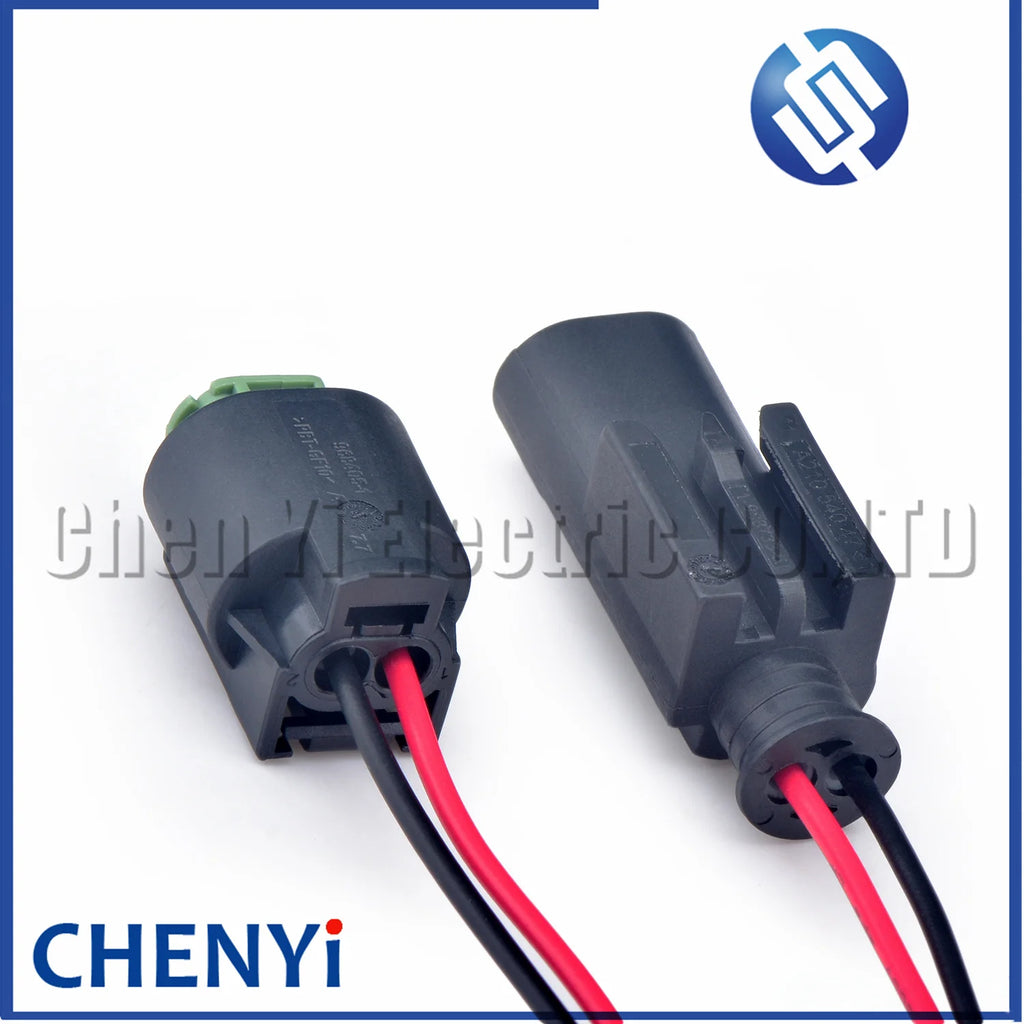 2 Pin Waterproof auto Connector Air Temp Sensor Reverse Radar Sensor ABS sensor Plug 8E0973202 1-967644-1 968405-1 with wire