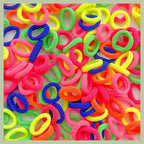 100/300PCS Colorful Basic Nylon Ealstic Hair Ties for Girls Children Ponytail Hold Scrunchie Rubber Band Kids Basic Hair Amagi