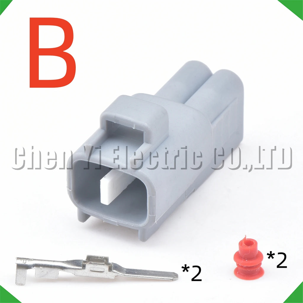 2 Pin Automotive Fog Socket Lamp Plug Turn Signal Light Connector 6189-0175 90980-11019...