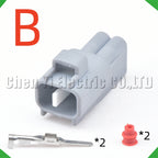 2 Pin Automotive Fog Socket Lamp Plug Turn Signal Light Connector 6189-0175 90980-11019...
