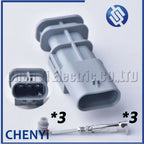 3 Pin Auto waterproof connector Motorcycle sensor plug Socket 7615637-04 805-121-522 A0295451326 2-1703496-7 2236953 A0225452526