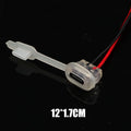 USB-C 3A Waterproof Charging Socket with LED Indicator – 2-Pin Female Connector Jack