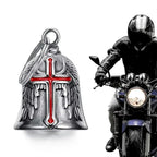 Vintage Punk Angel Pendant Motorcycle Bell Necklace For Men Symbol Of Protection And Good Luck Lucky Gift Sending off boyfriend