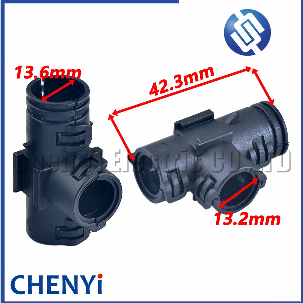 Auto waterproof wire harness connector bellows buckle manifolds T-tee ailpin Corrugated pipe clamp clasp cover 9806136 9806105