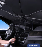 Car Windshield Sun Shade, Foldable Umbrella Sunshade/Cover for Most Cars Reflective Sunshade for Car Front Windshield