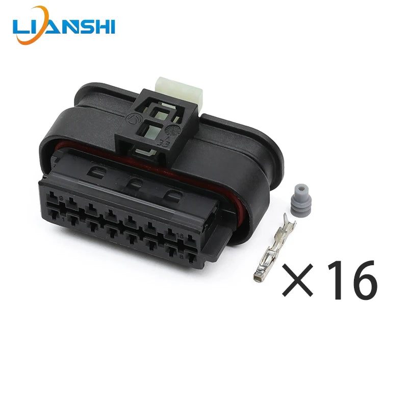 805-587-541 suitable for automotive reversing radar intake sensor wiring harness plug, Hesman 16-hole DJ7165A-1.2-11/21