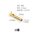 Single-hole spring plug 1.5/1.8/2.0/2.3 single-tube spring plug terminal/pinhole socket terminal cold-pressed wiring