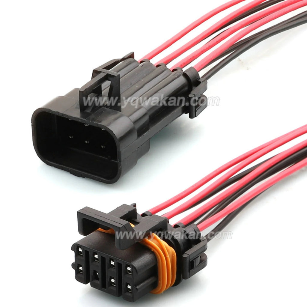 8 Pin 1.5 Waterproof Male Female Alternator Connector Coil Pack Wire harness For BUICK GM Chevrolet LS1 LS6 12047931 12047937
